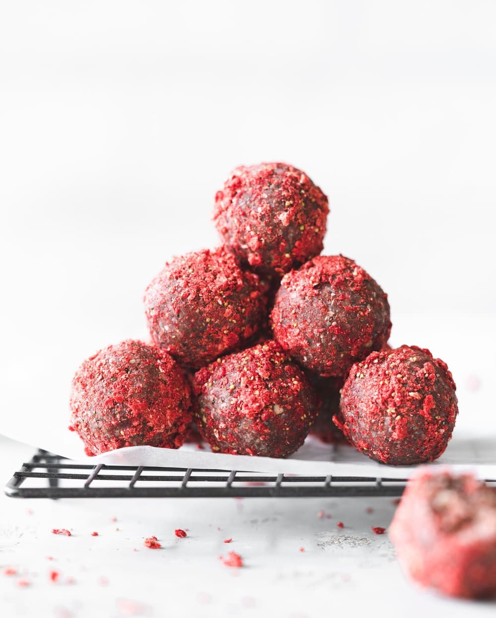 Healthy Raspberry Bliss Balls